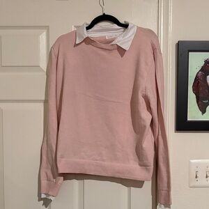 Pink Collared Sweater